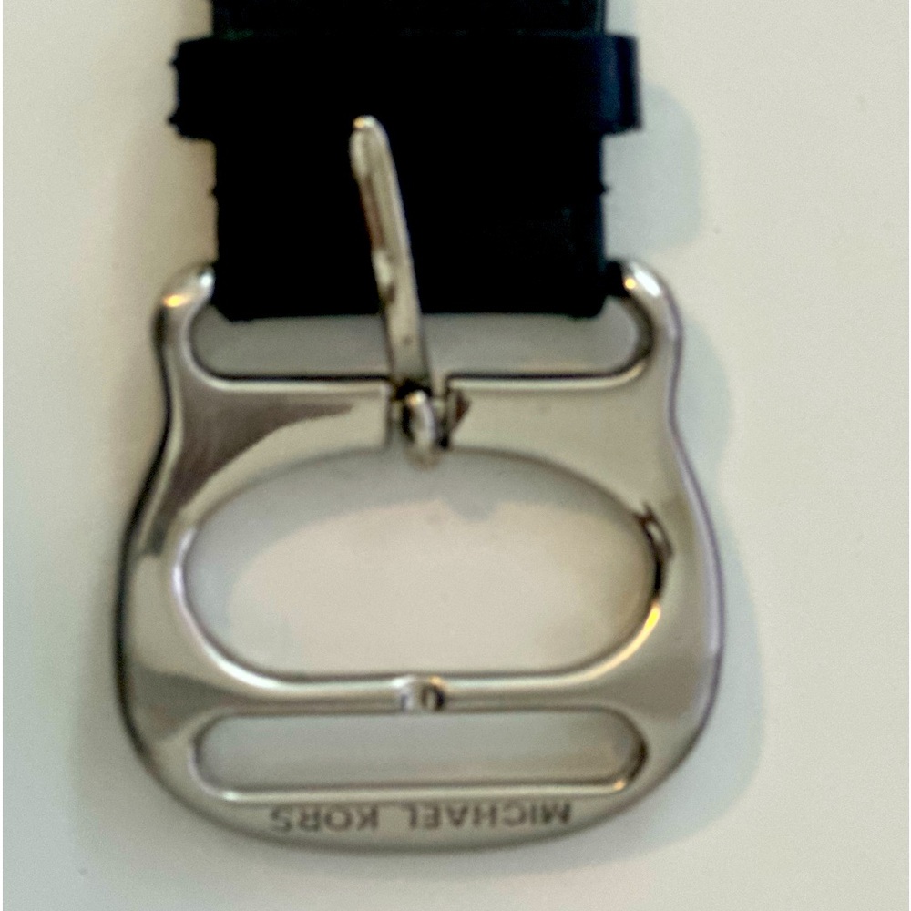 Michael Kors Black leather belt size large